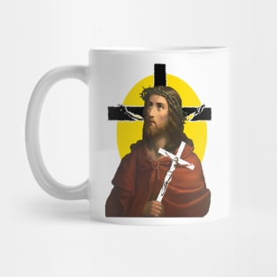 Jesus with the cross of Christ in your divine love Mug